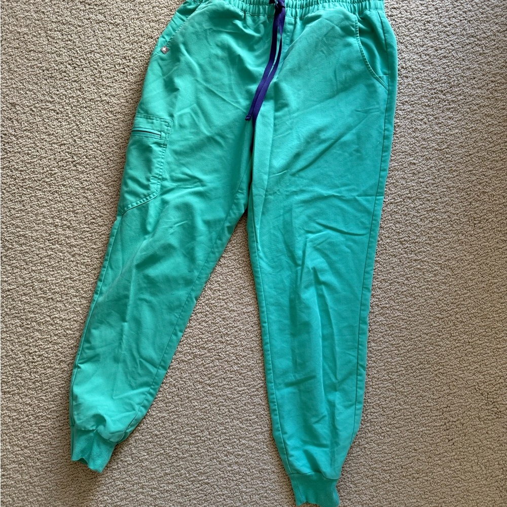 Figs Teal Jogger Pants